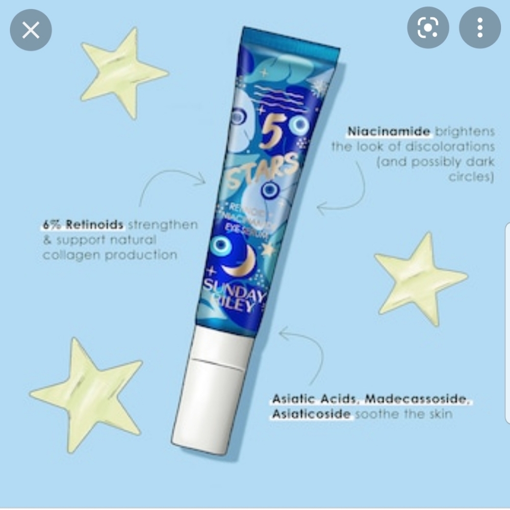 NIB Sunday Riley 5 Star Retinoid/Niacinamide Eye Cream